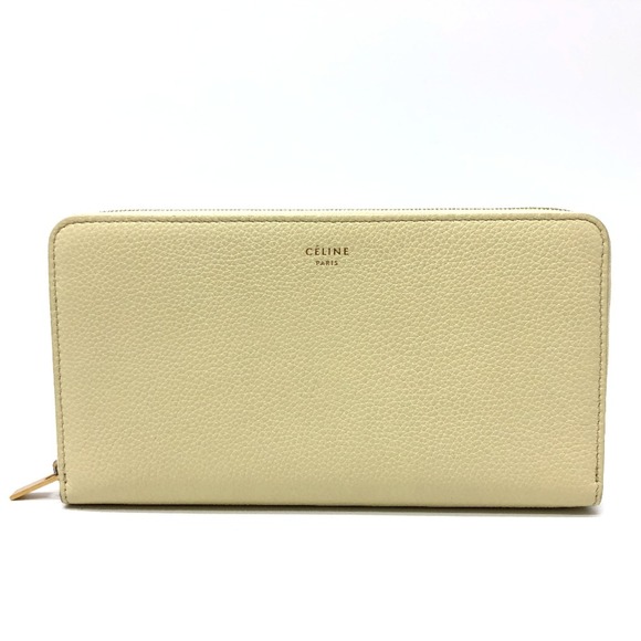 CELINE Zip Around Long Wallet BeigeBased GoldHardware - Picture 1 of 10